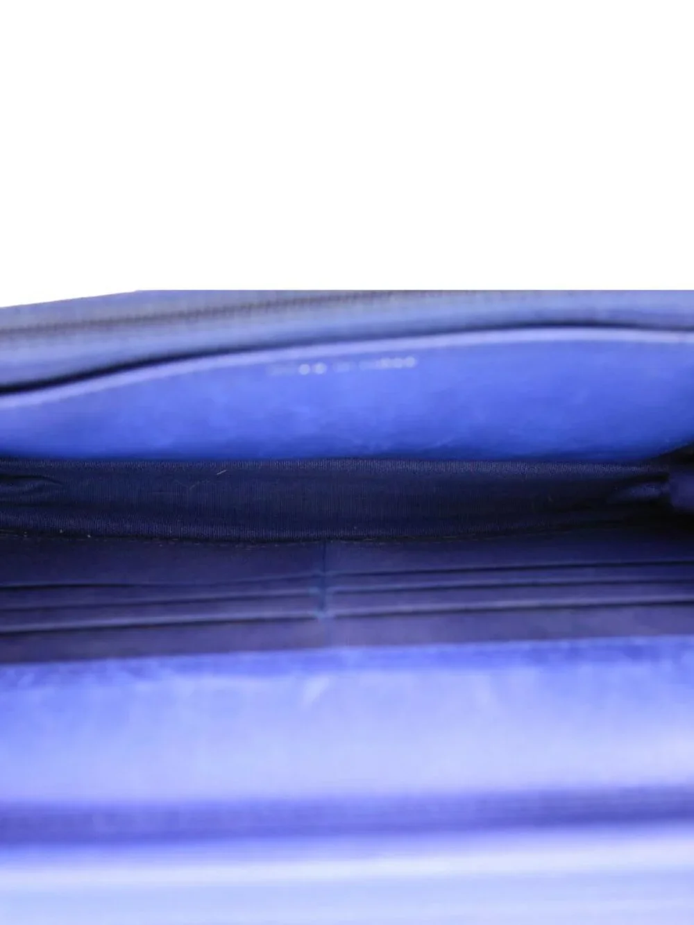 Chanel Fancy CC Quilted Calfskin Leather Wallet On Chain Bag Royal Blue